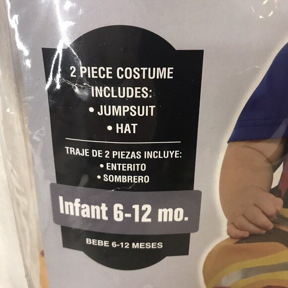 First Fireman Costume Dept Chief Firefighter Halloween Baby Infant Jumpsuit Hat - Picture 6 of 9
